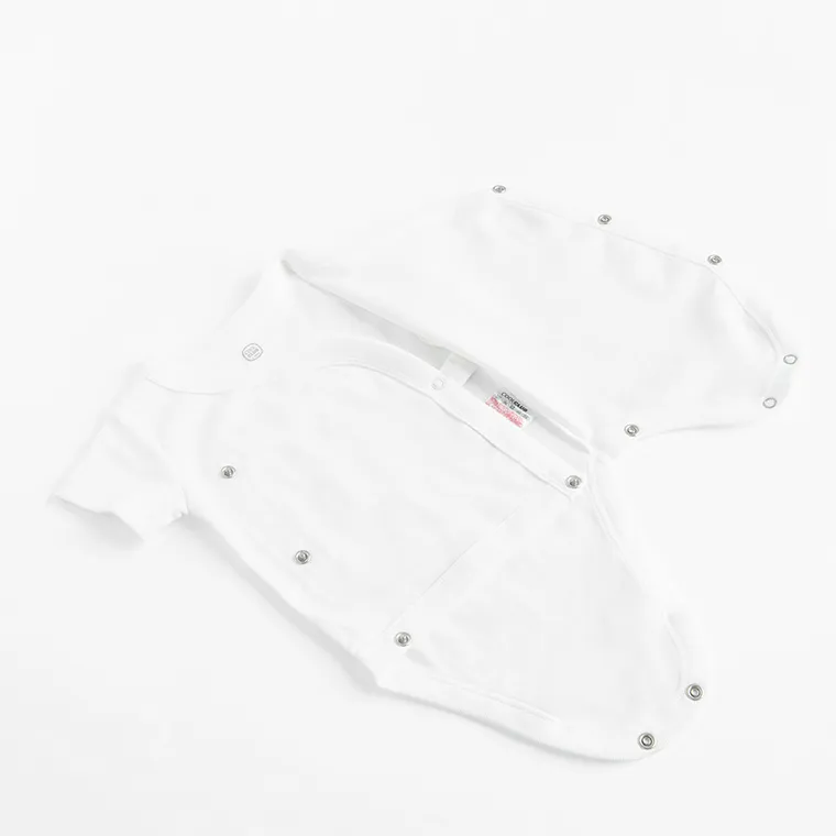 Cool Club, Body cu maneca scurta pentru bebelusi, alb, set, 5 buc.
