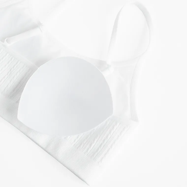 Cool Club, Bustiera pentru fete, alb, microfibra