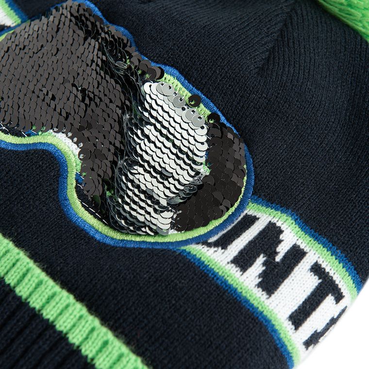 Cool Club, Caciula cu pompon pentru baieti, bleumarin