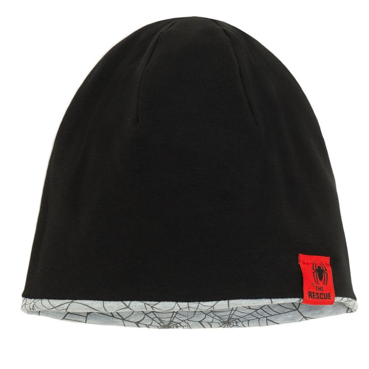 Cool Club, Caciula pentru baieti, cu doua fete, mix, imprimeu Spider-Man