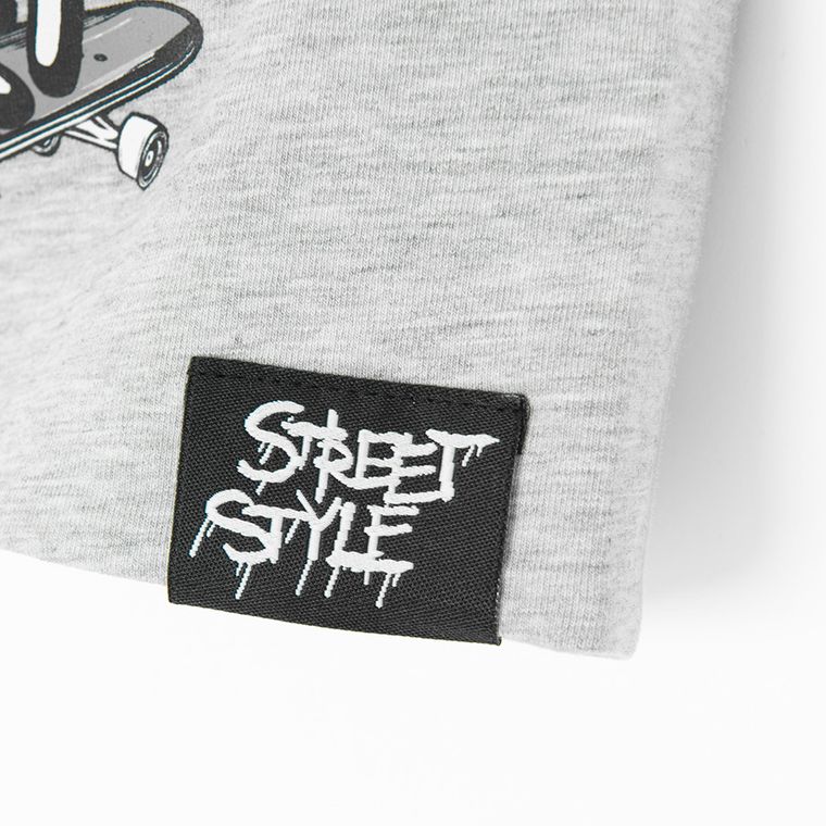 Cool Club, Caciula pentru baieti, cu doua fete, negru-gri