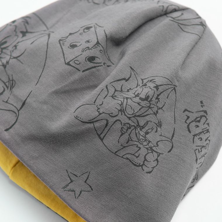 Cool Club, Caciula pentru baieti, galben, imprimeu Tom & Jerry