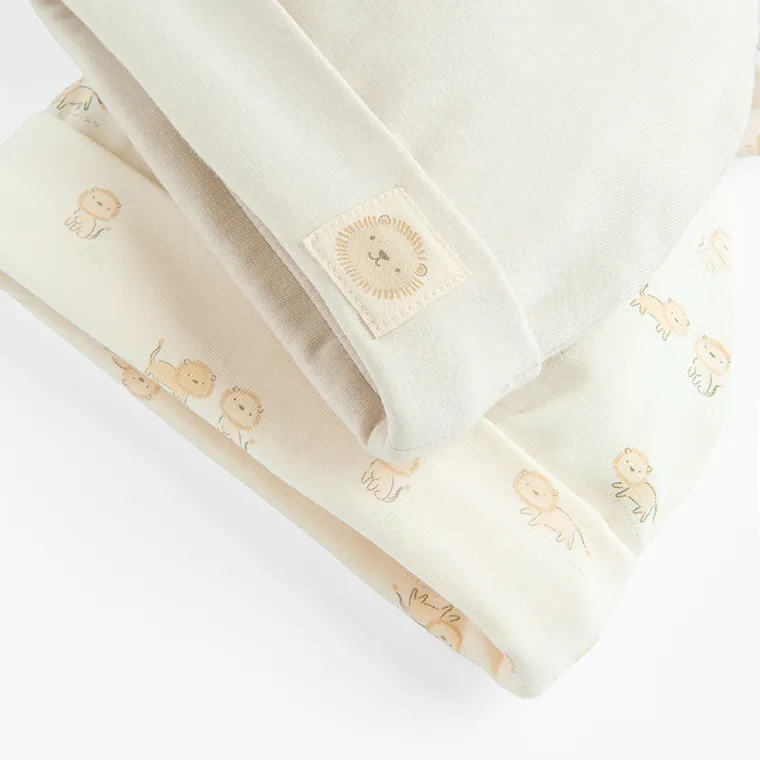 Cool Club, Caciula pentru bebelusi, bej, set, 2 buc.