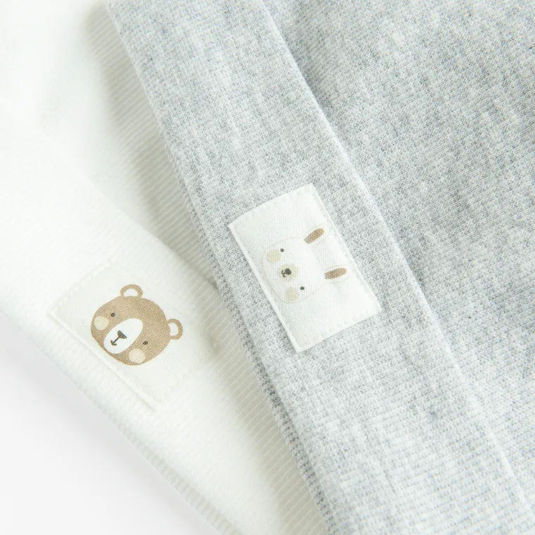 Cool Club, Caciula pentru bebelusi, din tricot striat, mix, set, 2 buc.