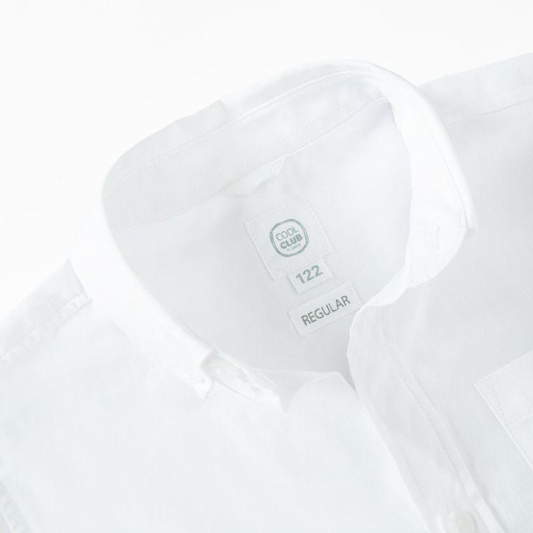 Cool Club, Camasa cu maneca lunga pentru baieti, regular, alb