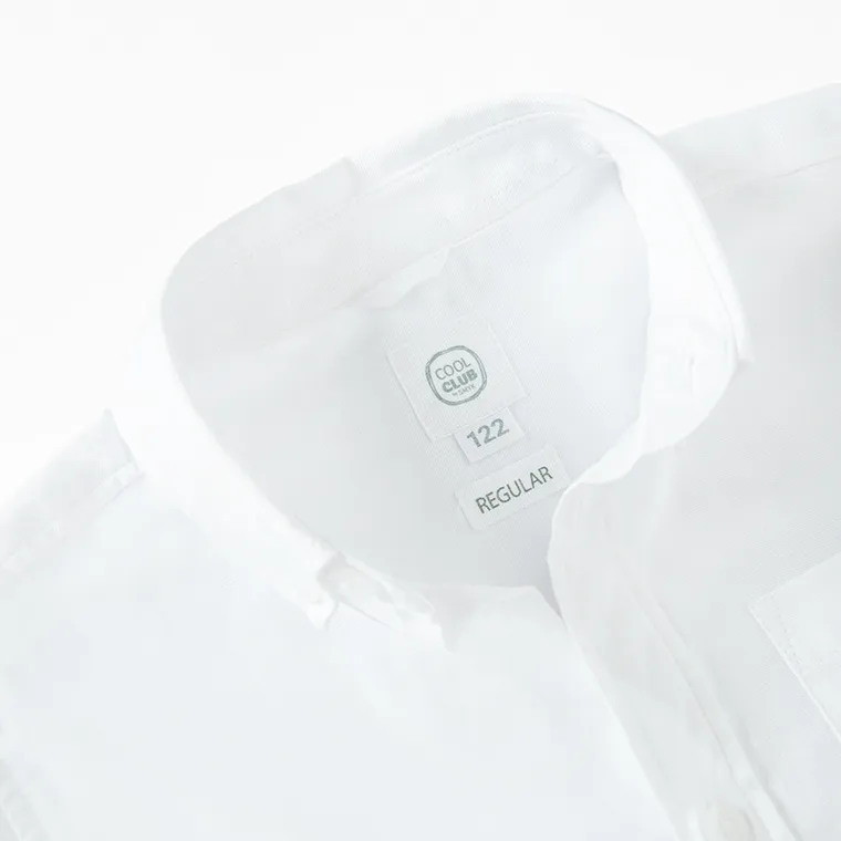 Cool Club, Camasa cu maneca lunga pentru baieti, regular, alb