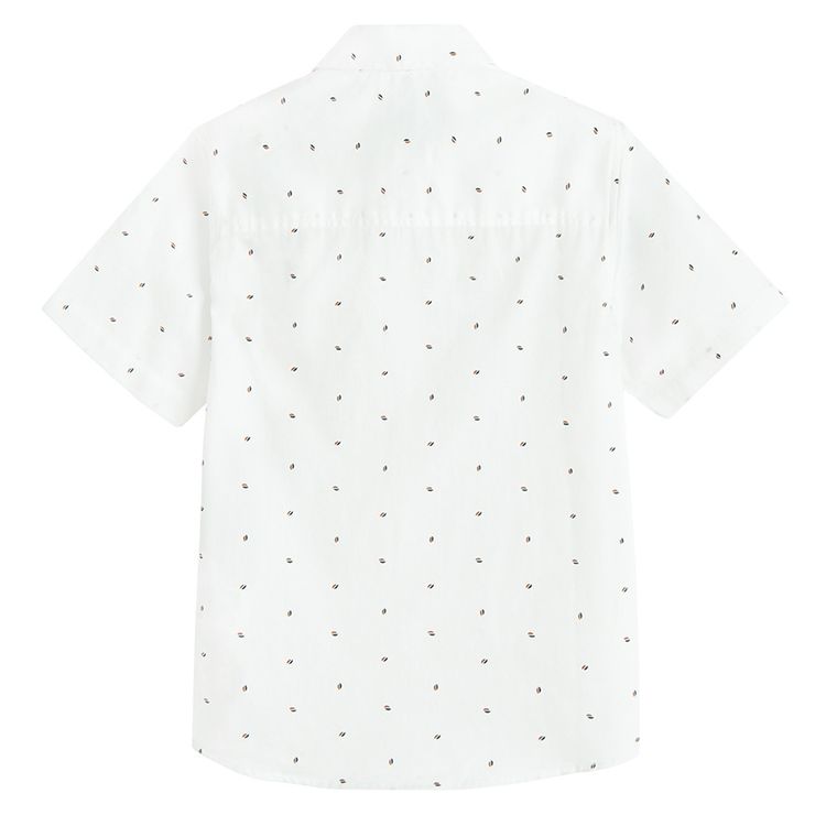 Cool Club, Camasa cu maneca scurta pentru baieti, regular, alb