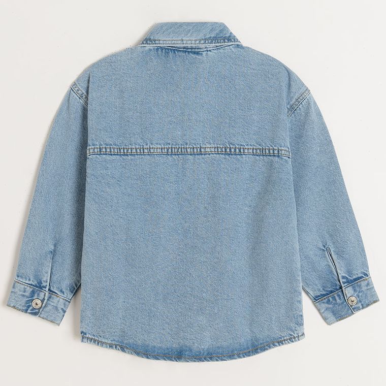 Cool Club, Camasa de blugi cu maneca lunga pentru baieti, oversize, denim