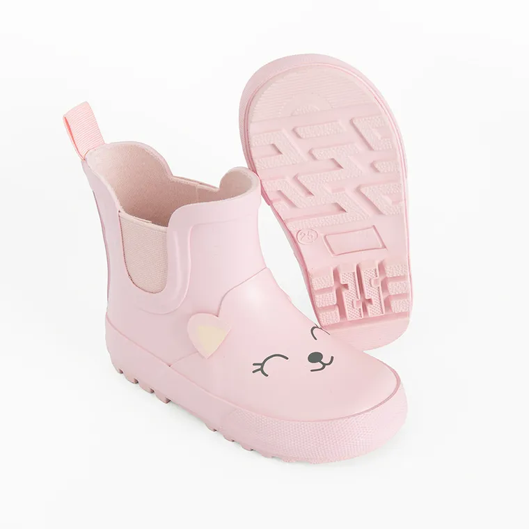 Cool Club, Cizme de cauciuc pentru fete, roz, talpa Barefoot