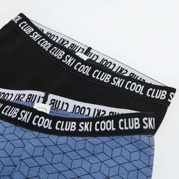 Cool Club, Colanti baieti, negru, albastru, set 2 buc.