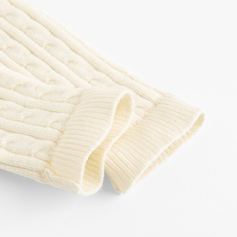 Cool Club, Colanti pentru fete, din tricot, alb