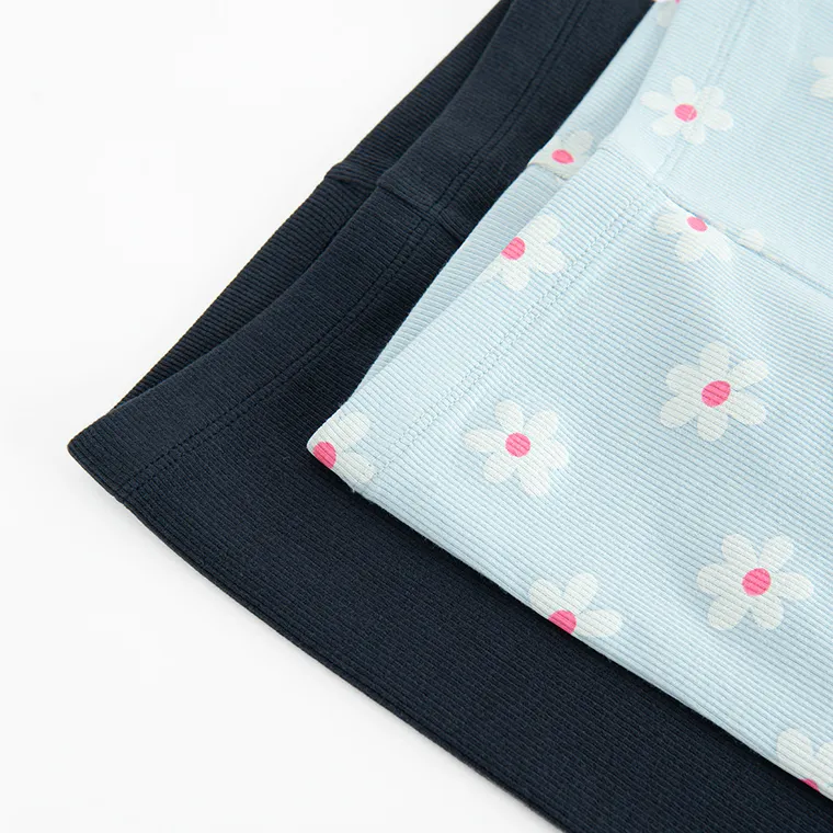 Cool Club, Colanti pentru fete, din tricot striat, mix, set, 2 buc.