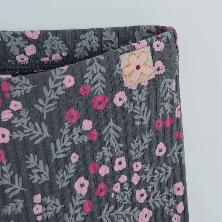 Cool Club, Colanti pentru fete, evazati, din tricot striat, granit