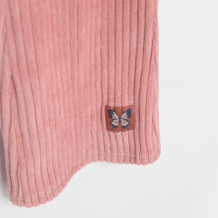 Cool Club, Colanti pentru fete, evazati, velur, roz