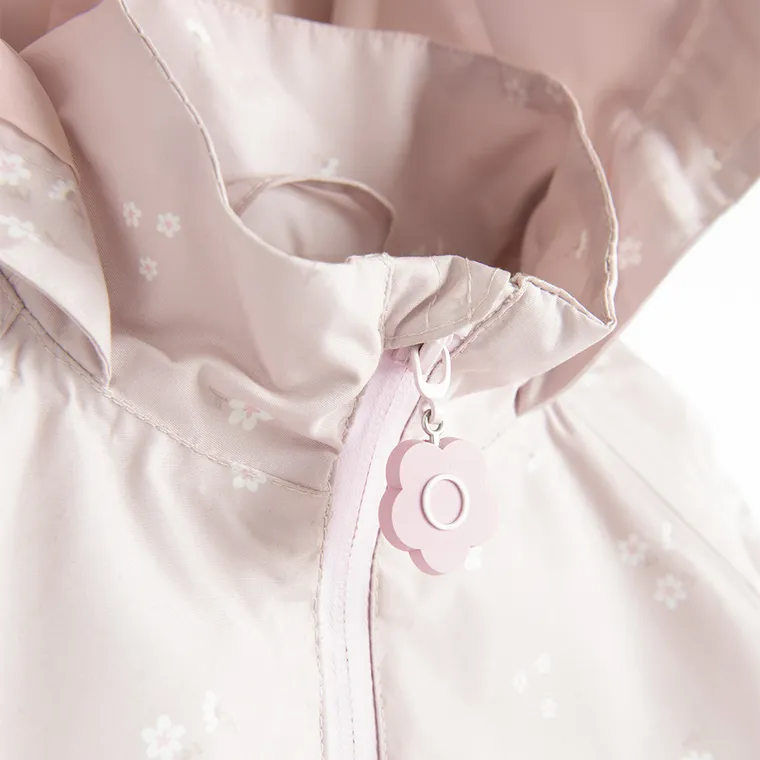 Cool Club, Combinezon impermeabil cu gluga pentru fete, roz