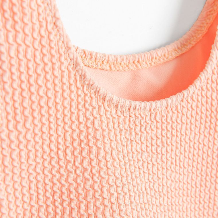 Cool Club, Costum de baie din doua piese pentru fete, UV 50, piersica