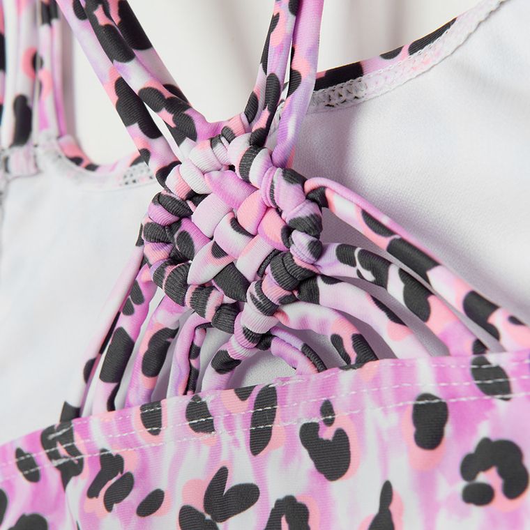 Cool Club, Costum de baie din doua piese pentru fete, UV 50, violet