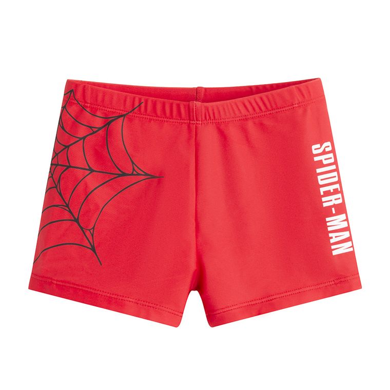 Cool Club, Costum de baie pentru baieti, rosu, UV 50, imprimeu Spider-Man