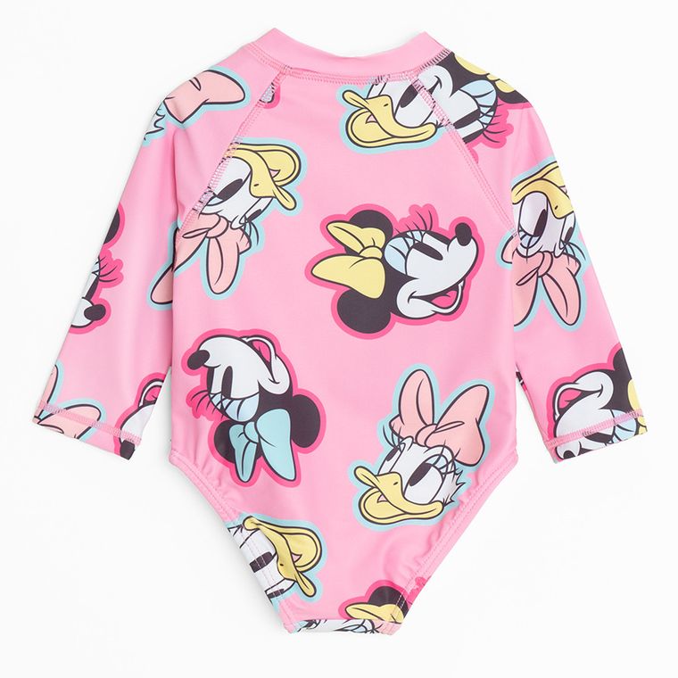 Cool Club, Costum de baie pentru fete, UV 50, roz, imprimeu Minnie Mouse