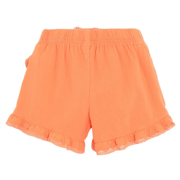 Cool Club, Fusta-pantaloni scurti pentru fete, cu in, portocaliu