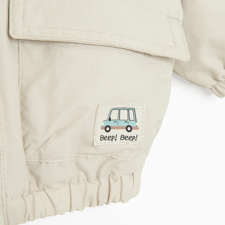 Cool Club, Geaca cu gluga pentru baieti, bej