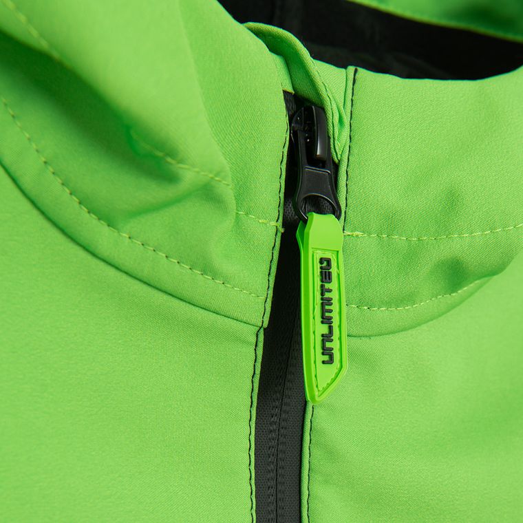 Cool Club, Geaca cu gluga softshell pentru baieti, verde-negru