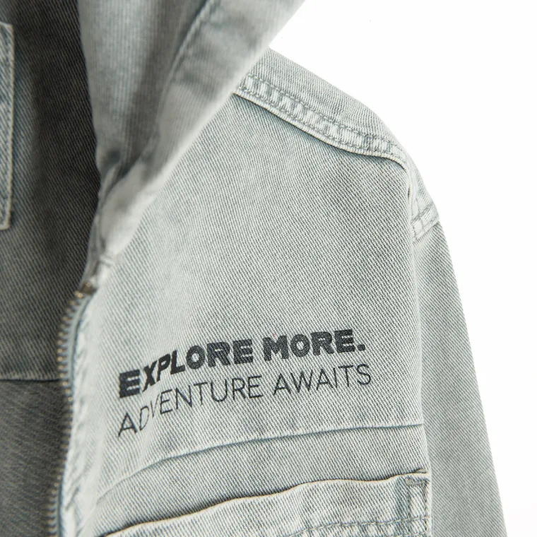 Cool Club, Geaca de blugi cu gluga pentru baieti, gri