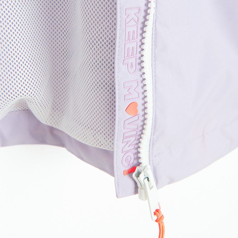 Cool Club, Geaca de ploaie cu gluga pentru fete, violet