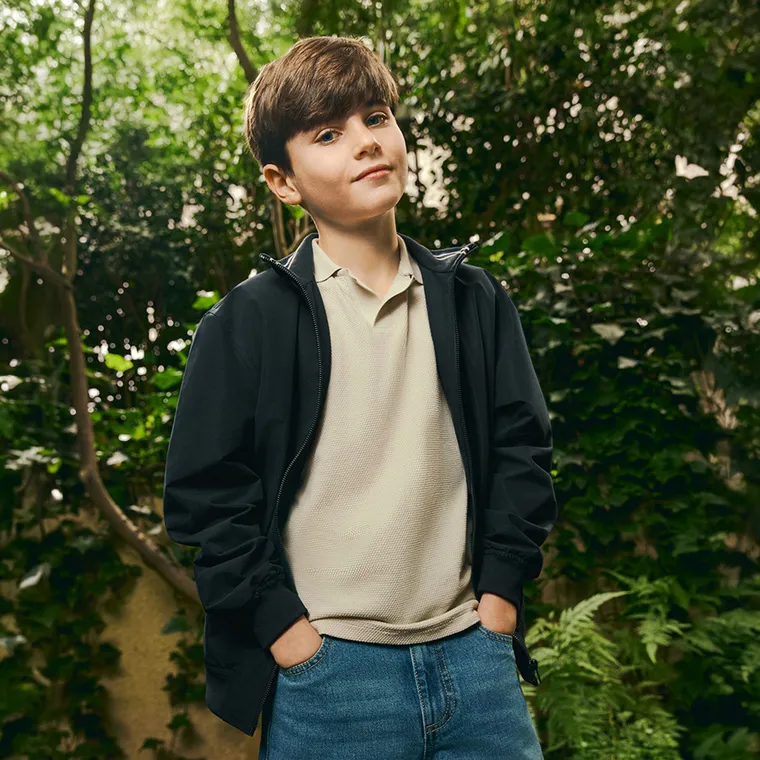 Cool Club, Geaca pentru baieti, oversize, bleumarin