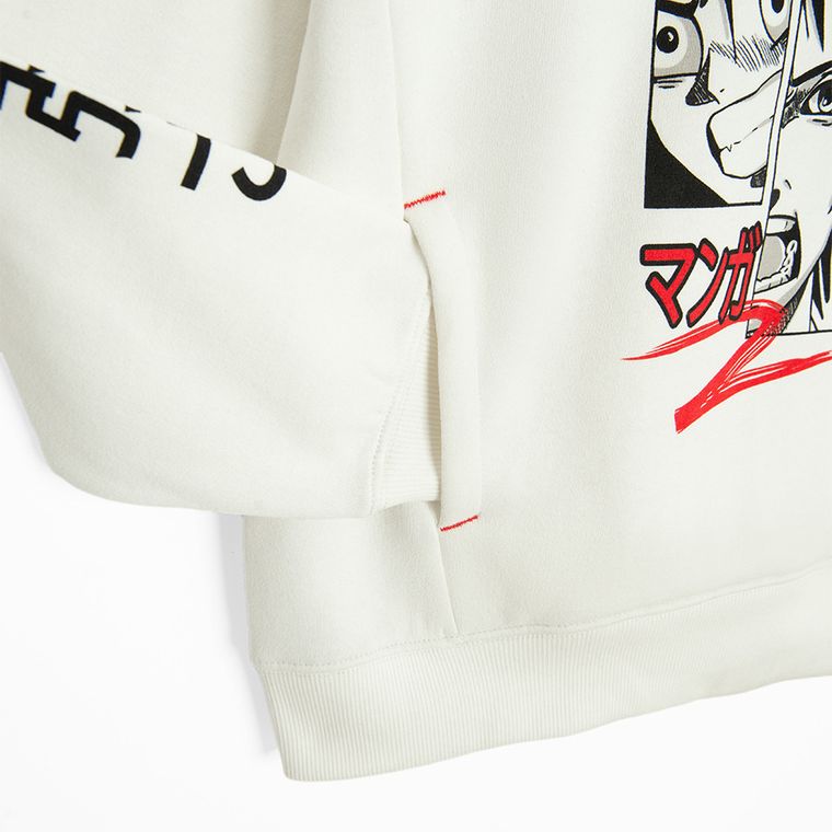 Cool Club, Hanorac cu gluga pentru baieti, alb