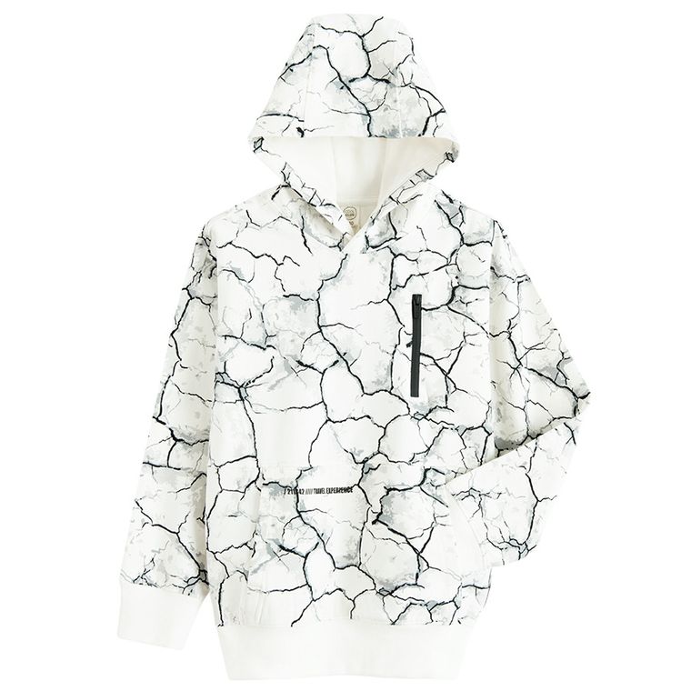 Cool Club, Hanorac cu gluga pentru baieti, alb