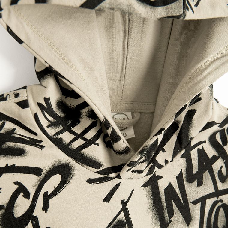 Cool Club, Hanorac cu gluga pentru baieti, bej