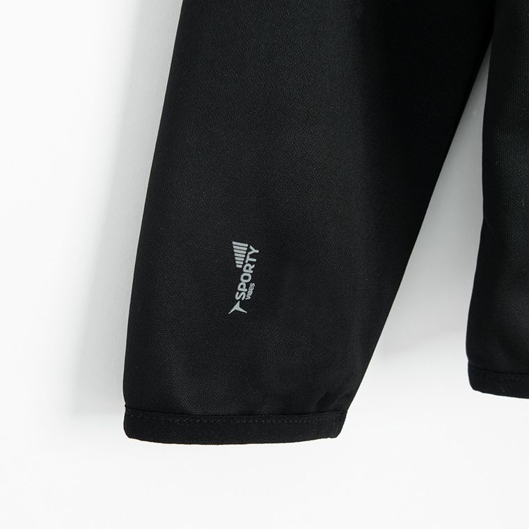 Cool Club, Hanorac cu gluga pentru baieti, cu fermoar, calduros, negru