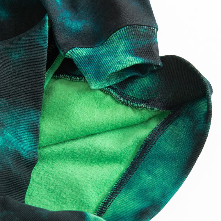 Cool Club, Hanorac cu gluga pentru baieti, cu fermoar, negru-verde