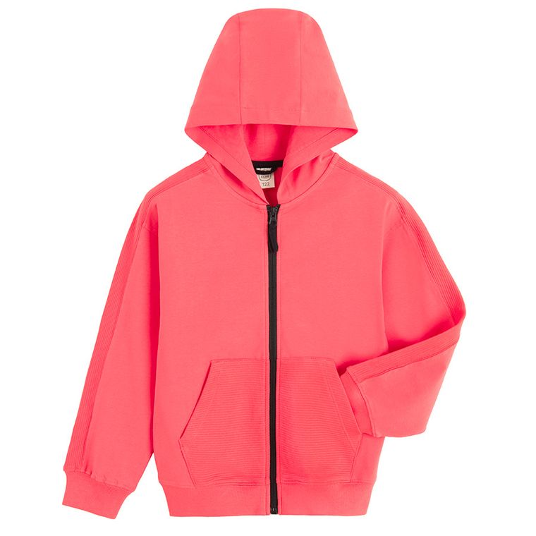 Cool Club, Hanorac cu gluga pentru baieti, cu fermoar, rosu