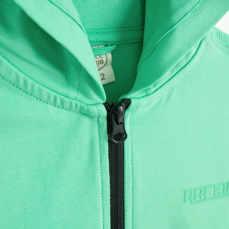 Cool Club, Hanorac cu gluga pentru baieti, cu fermoar, verde