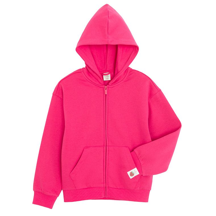 Cool Club, Hanorac cu gluga pentru fete, cu fermoar, roz