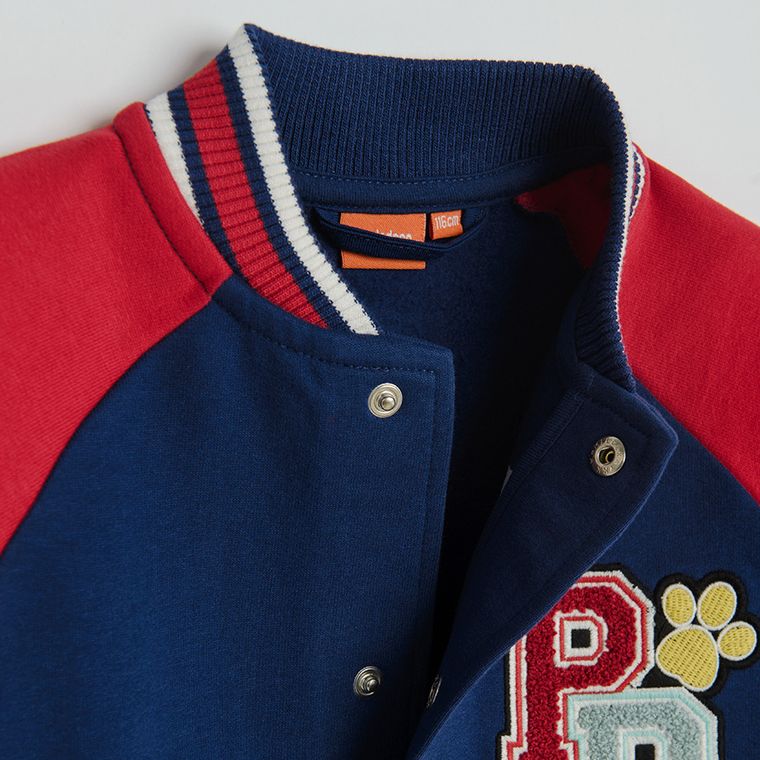 Cool Club, Hanorac pentru baieti, cu capse, bleumarin, imprimeu Paw Patrol