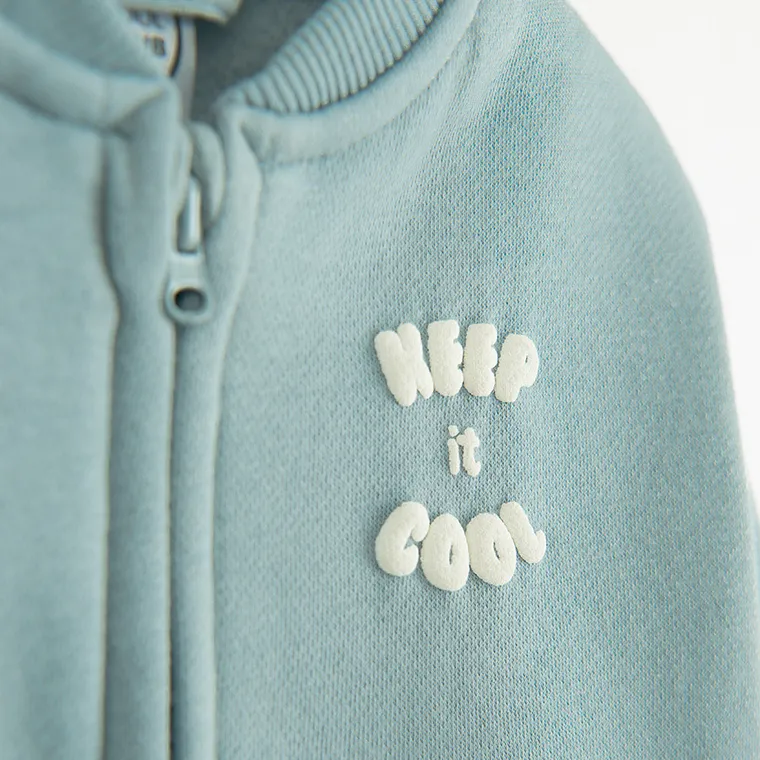 Cool Club, Hanorac pentru baieti, cu fermoar, albastru