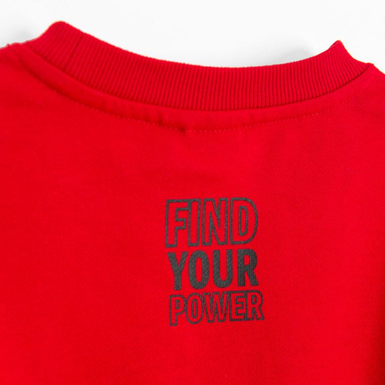 Cool Club, Hanorac pentru baieti, rosu, imprimeu Marvel Super Heroes