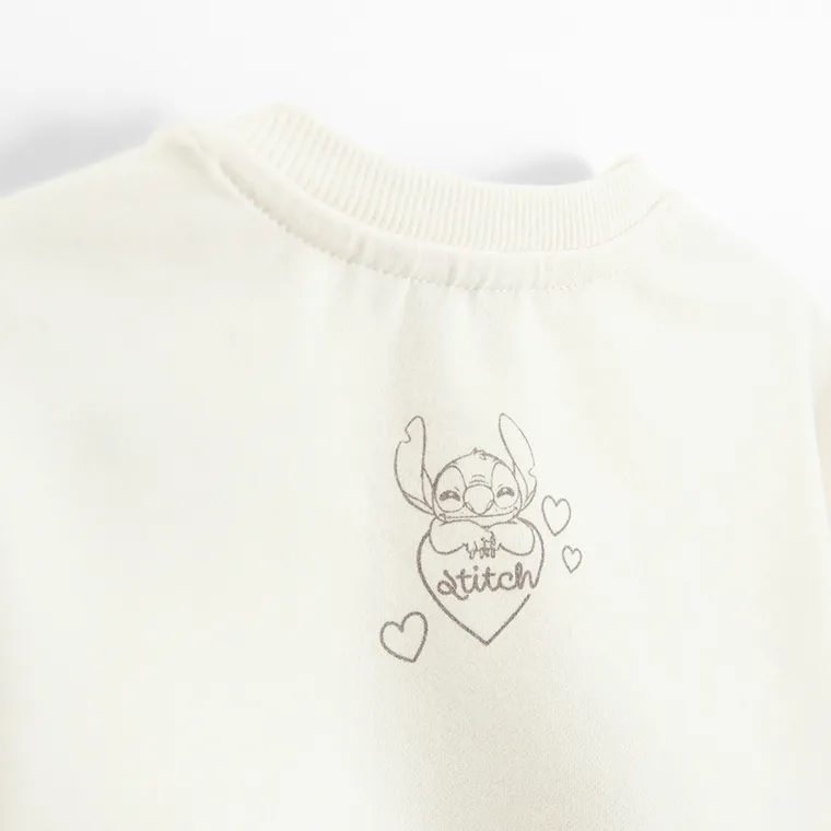 Cool Club, Hanorac pentru fete, alb, imprimeu Lilo si Stitch