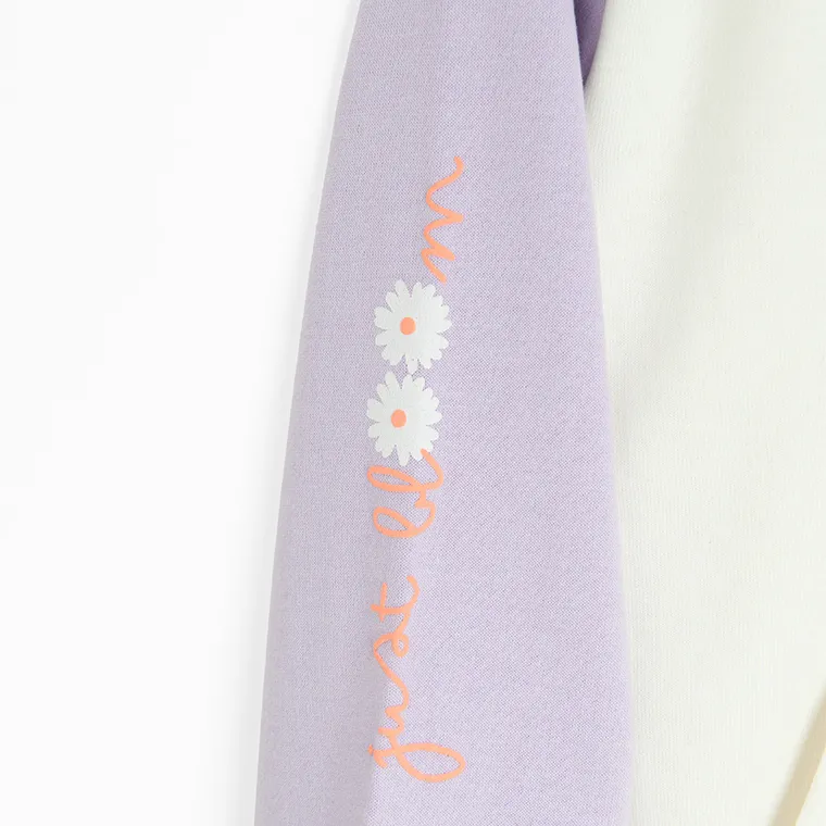 Cool Club, Hanorac pentru fete, cu fermoar, alb