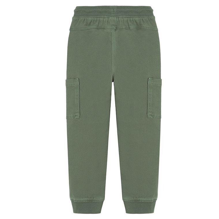 Cool Club, Pantaloni din material textil pentru baieti, jogger, kaki