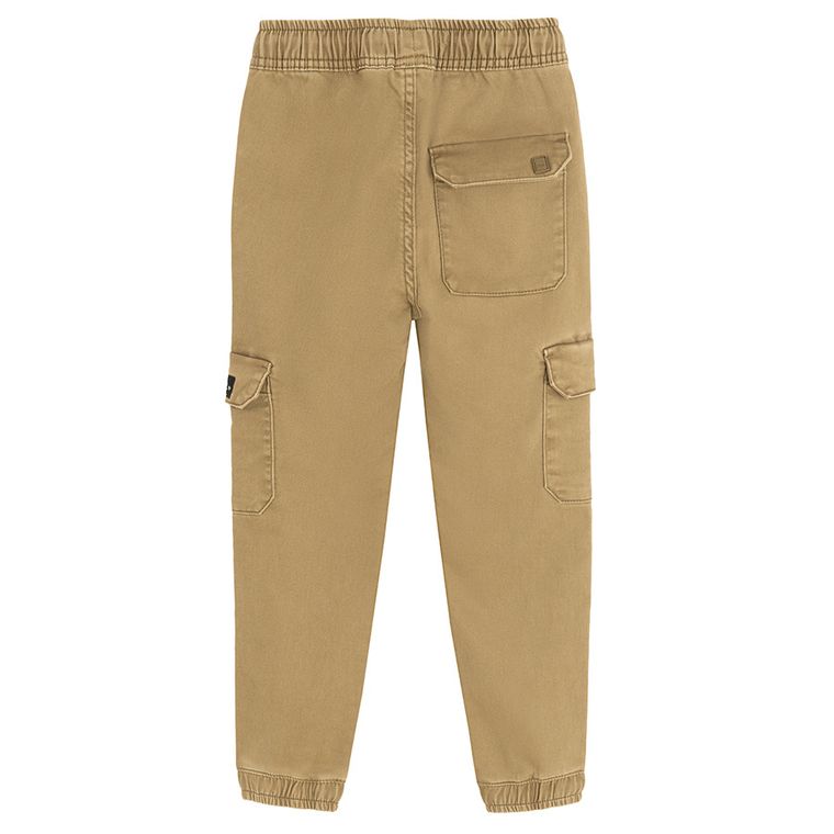 Cool Club, Pantaloni din material textil pentru baieti, jogger, maro