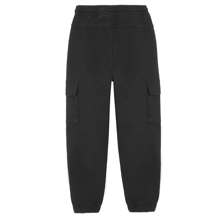Cool Club, Pantaloni din material textil pentru baieti, jogger, negru