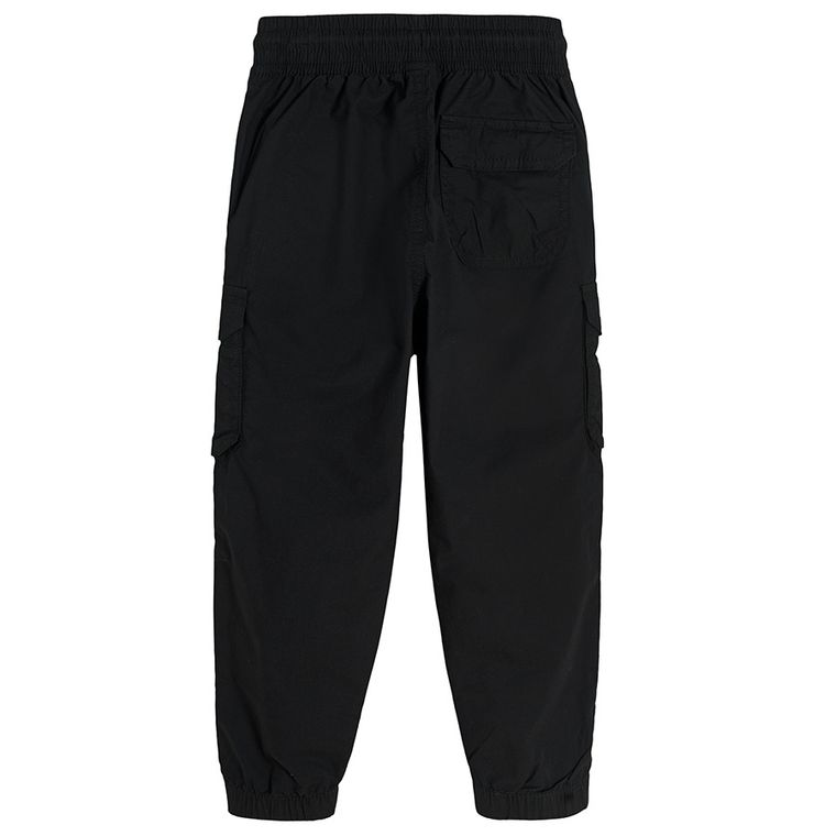 Cool Club, Pantaloni din material textil pentru baieti, negru