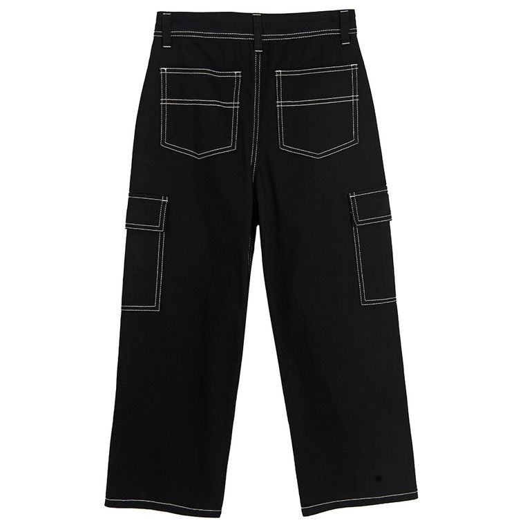 Cool Club, Pantaloni din material textil pentru baieti, negru