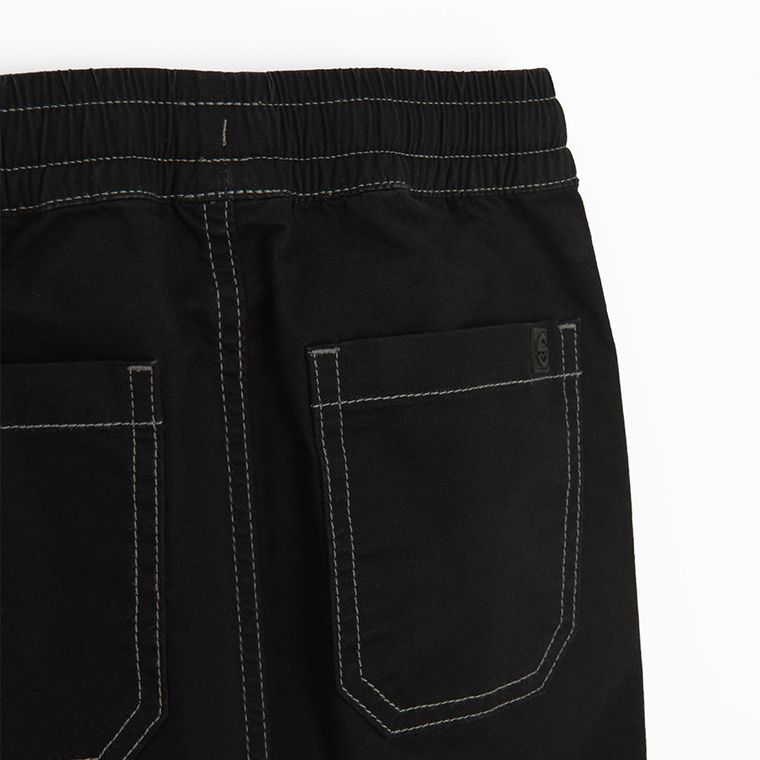 Cool Club, Pantaloni din material textil pentru baieti, negru