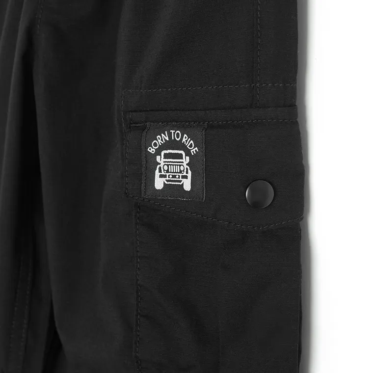 Cool Club, Pantaloni din material textil pentru baieti, picioare detasabile, negru