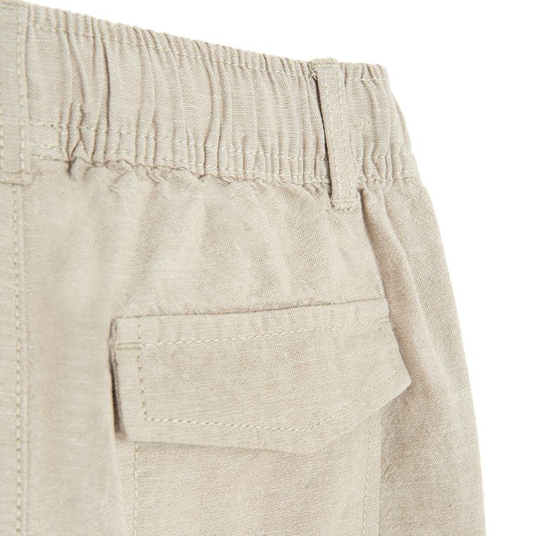 Cool Club, Pantaloni din material textil pentru baieti, relaxed, bej